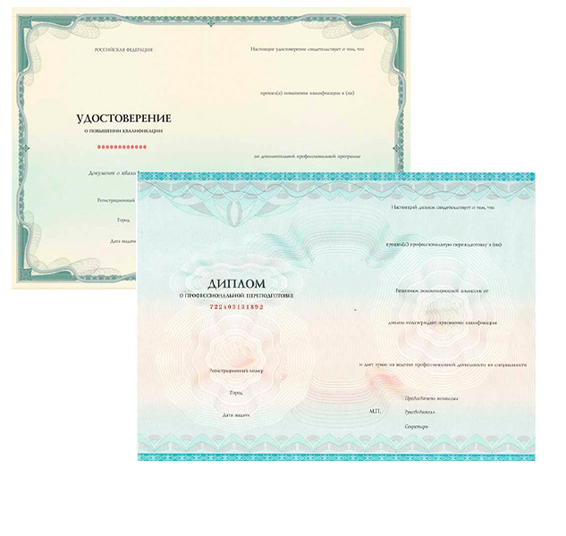 Выдаваемые документы